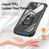 TPU + PC Lens Protection Phone Case with Ring Holder for iPhone 13 - Black