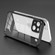 Electroplated PC Transparent Phone Case for iPhone 13 - Black