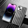 Electroplated Streamer Brushed TPU Phone Case with Lens Film for iPhone 13 - Black