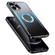 Aluminum Alloy + TPU Phone Case for iPhone 13 - Black Blue