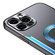 Aluminum Alloy + TPU Phone Case for iPhone 13 - Black Blue