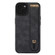 Wrist Strap TPU Leather Phone Case for iPhone 13 - Black