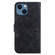 Lily Embossed Leather Phone Case for iPhone 13 - Black