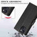 PU Genuine Leather Texture Embossed Line Phone Case for iPhone 13 - Black