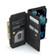 CaseMe-C30 PU + TPU Multifunctional Horizontal Flip Leather Case with Holder & Card Slot & Wallet & Zipper Pocket for iPhone 13 - Black