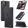 CaseMe-013 Multifunctional Retro Frosted Horizontal Flip Leather Case with Card Slot & Holder & Wallet for iPhone 13 - Black