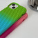 Water Ripple Texture Gradient Color TPU Phone Case for iPhone 13 - Pink-Black