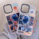 Mechanical Astronaut Pattern TPU Phone Case for iPhone 13 - Blue