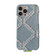 Diamond Pattern Denim Phone Case for iPhone 13 - Light Blue