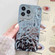 Meteorite Texture Electroplating TPU Phone Case for iPhone 13 - Blue