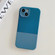 3 in 1 Liquid Silicone Phone Case for iPhone 13 - Blue + Grey