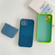 3 in 1 Liquid Silicone Phone Case for iPhone 13 - Blue + Grey
