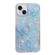 Starry Sequin Crystal Butterflies Epoxy TPU Phone Case for iPhone 13 - Blue