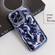 Electroplating Meteorite Texture TPU Phone Case for iPhone 13 - Blue