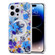 Transparent Double Sided Magsafe Phone Case for iPhone 13 - Blue Flower