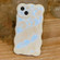 Wave Bubbles TPU Phone Case for iPhone 13 - Glitter Blue