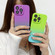 Skin Feel Gradient Phone Case for iPhone 13 - Green + Blue