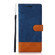 Splicing Leather Phone Case for iPhone 13 - Dark Blue