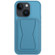 Leather Card Holder TPU Phone Case for iPhone 13 - Light Blue