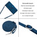 Dream Triangle Leather Phone Case with Lanyard for iPhone 13 - Blue