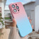 Skin Feel Gradient Phone Case for iPhone 13 - Pink + Blue