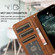 Retro 2 in 1 Detachable Horizontal Flip Leather Case with Card Slots & Wallet for iPhone 13 - Brown
