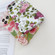 Water Sticker Flower Pattern PC Phone Case for iPhone 13 - Rose