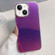 Electroplated Frame IMD Glitter Powder Phone Case for iPhone 13 - Purple