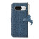 Ostrich Pattern Genuine Leather RFID Phone Case for Google Pixel 8 - Blue