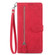 Embossed Flower Zipper Leather Phone Case for Google Pixel 8 - Red