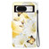 Crystal Texture Colored Drawing Leather Phone Case for Google Pixel 8 - Gold Butterfly Epiphyllum