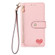 Love Zipper Lanyard Leather Phone Case for Google Pixel 8 - Pink