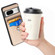 Carbon Fiber Card Wallet Ring Holder Phone Case for Google Pixel 8 - Khaki