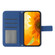 HT04 Skin Feel Sun Flower Embossed Flip Leather Phone Case with Lanyard for Motorola Edge+ 2023 - Dark Blue