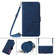 Crossbody 3D Embossed Flip Leather Phone Case for Motorola Edge+ 2023 - Blue