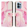 Painted Marble Pattern Leather Phone Case for Motorola Moto X40/X40 Pro/Edge+ 2023 - Rose Gold