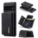 DG.MING M1 Series 3-Fold Multi Card Wallet Phone Case for Google Pixel 7 Pro - Black