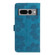 Flower Embossing Pattern Leather Phone Case for Google Pixel 7 Pro - Blue