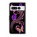 Crystal 3D Shockproof Protective Leather Phone Case for Google Pixel 7 Pro - Purple Flower Butterfly