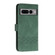 Cubic Skin Feel Flip Leather Phone Case for Google Pixel 7 Pro - Green