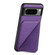 Denior Calf Texture Holder Electroplating Phone Case for Google Pixel 7 Pro - Purple