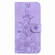 Lily Embossed Leather Phone Case for Google Pixel 7 Pro - Purple
