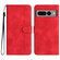 Heart Pattern Skin Feel Leather Phone Case for Google Pixel 7 Pro - Red