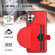 Shockproof Leather Phone Case with Card Holder for Samsung Galaxy A14 5G - Red