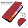 Magnetic Closure Leather Phone Case for Samsung Galaxy A14 5G - Red