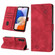 Skin-feel Embossed Leather Phone Case for Samsung Galaxy A14 5G - Red