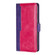 Contrast Color Side Buckle Leather Phone Case for Samsung Galaxy A14 5G - Purple + Rose Red