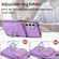 Electroplating Skin-feel Leather Ring Card Wallet Phone Case for Samsung Galaxy A14 5G - Purple