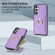 Ring Card Litchi Leather Back Phone Case for Samsung Galaxy A14 5G - Purple
