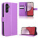 Diamond Texture Leather Phone Case for Samsung Galaxy A14 5G - Purple